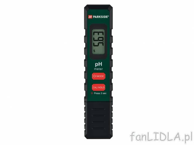 Miernik pH Parkside, cena 39,99 PLN 
- zakres pomiaru: 0,00-14,00 pH
- dokładność ...