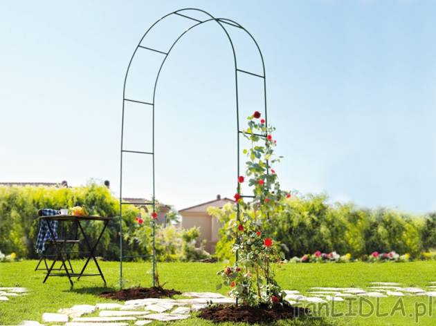 Łuk do roślin pnących Florabest, cena 39,99 PLN za 1 szt. 
- metalowy
- ze zintegrowanymi ...