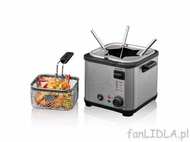 Frytkownica 850 W Silvercrest Kitchen Tools, cena 99,00 PLN za 1 opak. 
- FUNKCJA ...
