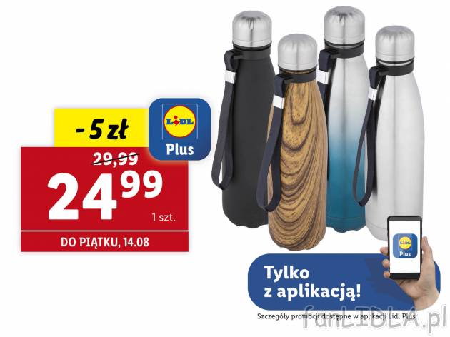 Termos 0,5 l Ernesto, cena 29,99 PLN 
4 wzory 
- z wysokiej jakości stali szlachetnej
- ...