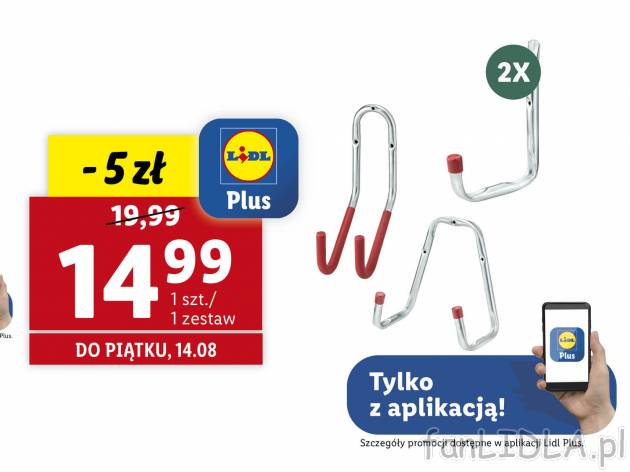 Hak lub zestaw haków Parkside, cena 19,99 PLN  
6 wzorów
Opis

- top marka