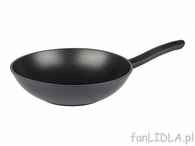 Wok aluminiowy Ø 28 cm Ernesto, cena 49,99 PLN 
- przystosowany&nbsp;do mycia ...