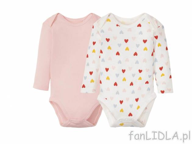 Body z długim rękawem, 2 szt.* Lupilu, cena 6,99 PLN 
*Artykuł dostępny wyłącznie ...