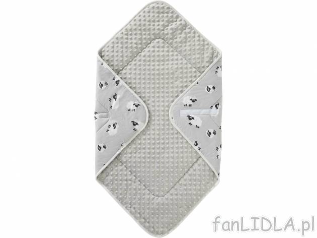 Rożek niemowlęcy 73 x 73 cm Lupilu, cena 29,99 PLN 
- z zapięciem na rzep
- z ...