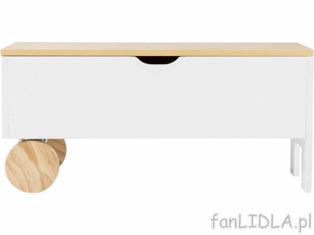 Skrzynia na zabawki Livarno, cena 169,00 PLN 
- 90 x 42 x 32 cm (szer. x wys. x ...