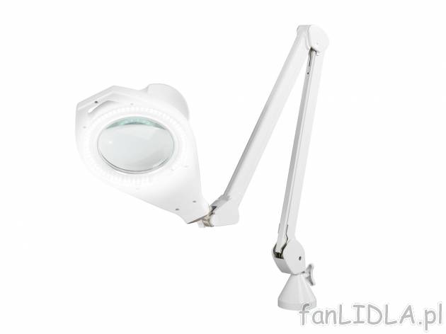 Lampka LED z lupą , cena 149,00 PLN 
- 60 trwałych i energooszczędnych diod ...