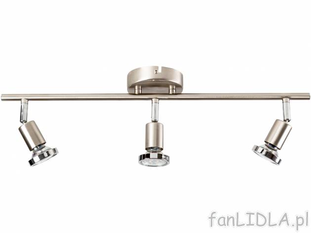 Lampa sufitowa LED Livarno, cena 79,90 PLN 
- 3 energooszczędne żarówki LED ...