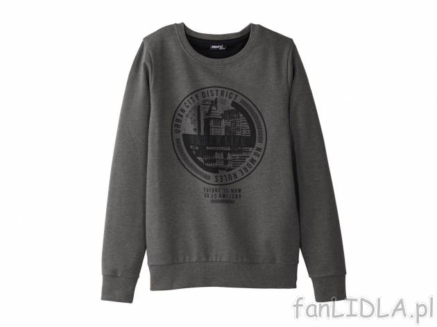 Bluza , cena 29,99 PLN. Bluza z modnym nadrukiem. 
- rozmiary: 122-176 (nie wszystkie ...