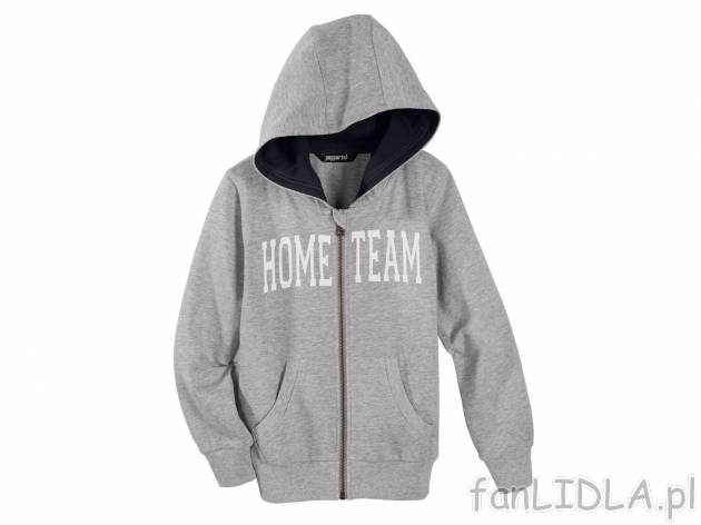 Bluza z kapturem i z dwoma kieszeniami, zapinana na zamek, cena 29,99 PLN 
- rozmiary: ...