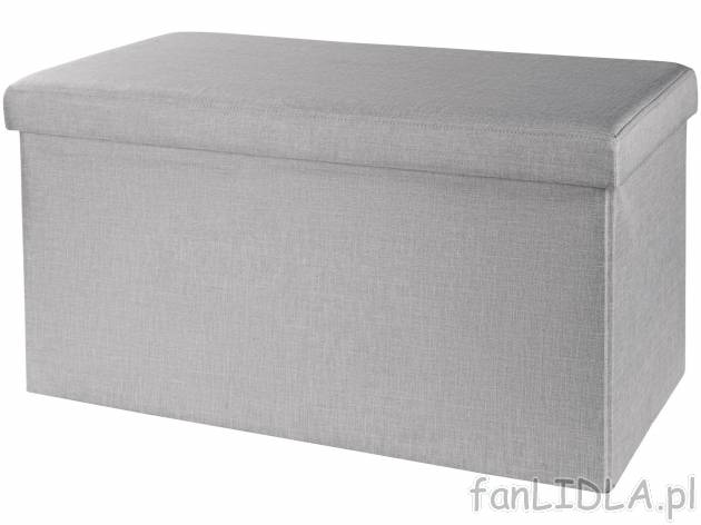 Puf do przechowywania i siedzenia Livarno, cena 89,90 PLN 
- 78 x 40 x 40 cm (szer. ...