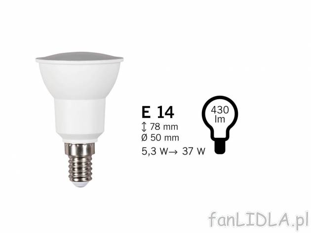 Żarówka reﬂektorek LED Livarno, cena 5,99 PLN  
3 wzory
Opis

- TUV-GS
