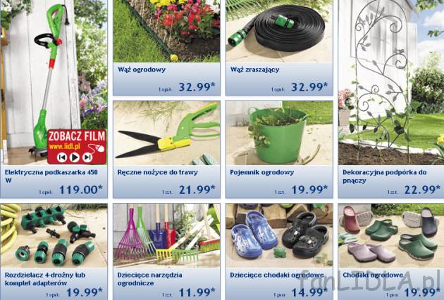 Gazetka Lidl ogród 2011