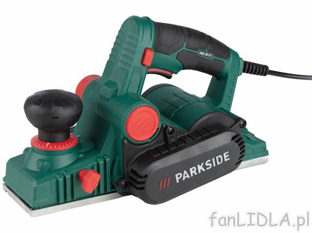 Strug elektryczny 750 W Parkside PEH 30 C3 , cena 139,00 PLN 
- w zestawie: ogranicznik ...
