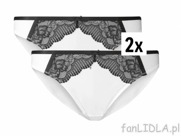 Figi damskie, 2 pary* Esmara Lingerie, cena 9,99 PLN 
- rozmiary: S-L
Dostępne ...