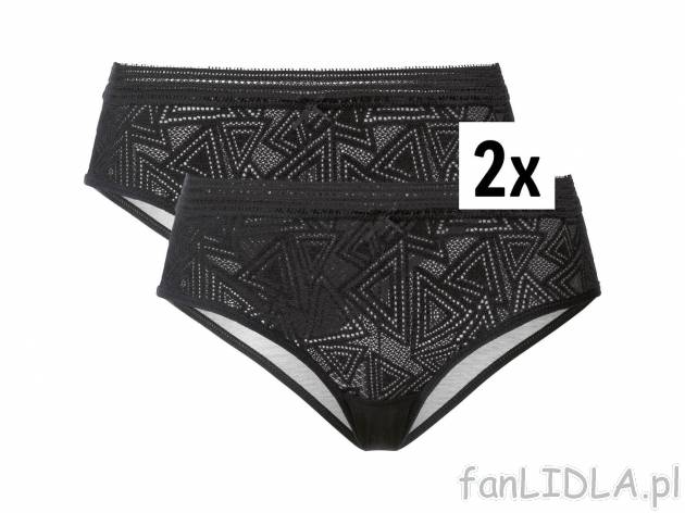 Hipstery damskie, 2 pary* Esmara Lingerie, cena 9,99 PLN 
- rozmiary: S-L
Dostępne ...