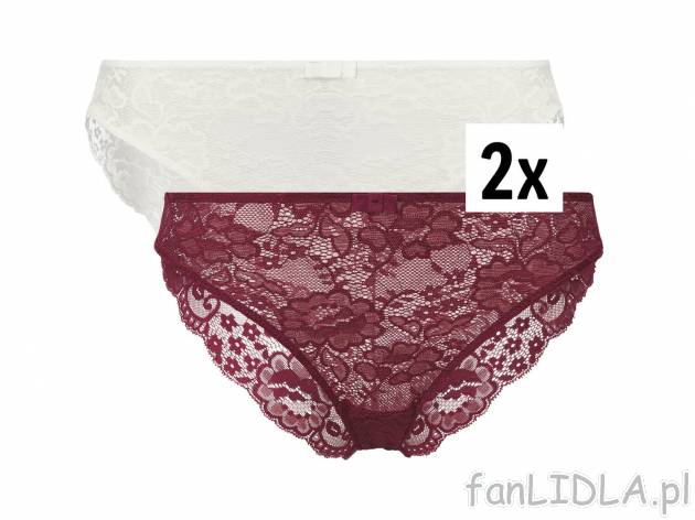 Figi damskie, 2 pary* Esmara Lingerie, cena 9,99 PLN 
- rozmiary: S-L
Dostępne ...