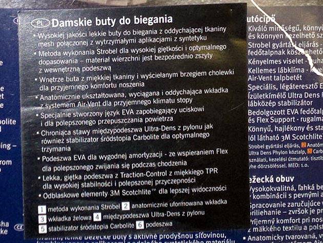 Pojawiające się tutaj określenia: Strobel, Air Vent, Eva, Ultra-Dens, Carbolite ...