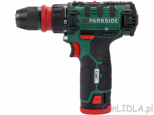 Akumulatorowa wiertarkowkrętarka 12V Parkside, X12VTeam, cena 149,00 PLN 
- zdejmowany ...