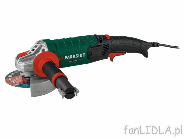 Szlifierka kątowa 1200 W Parkside PWS 125 F5, cena 99,00 PLN 
- osłona przestawiana ...