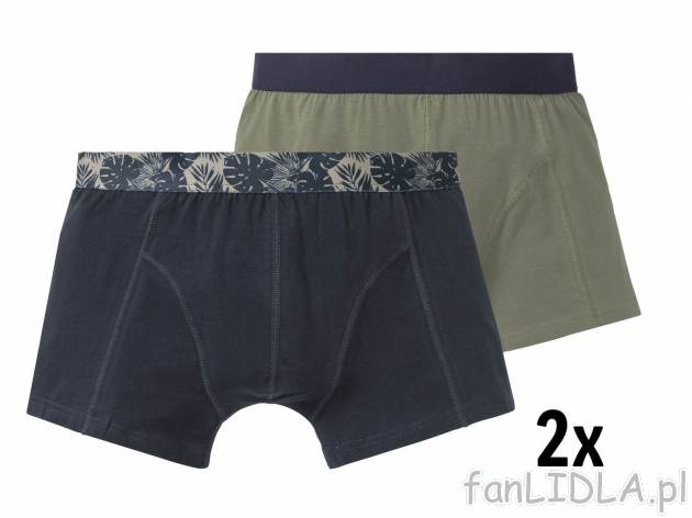 Bokserki, 2 pary* Livergy, cena 10,99 PLN 
3 zestawy do wyboru 
- rozmiary: M-XL
- ...