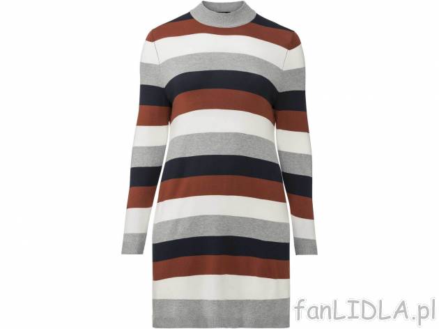 Sukienka damska z wiskozą Esmara, cena 39,99 PLN 
- rozmiary: XL-3XL
Dostępne ...