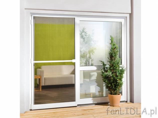 Moskitiera drzwiowa z ramą aluminiową Powerfix, cena 111,00 PLN za 1 opak. 
- ...