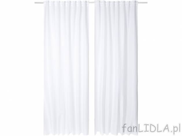 Zasłony 135 x 254 cm, 2 szt. Meradiso, cena 59,90 PLN 
- nieprzezroczyste
- 2 ...