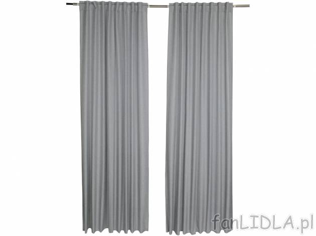 Zasłony 135 x 254 cm, 2 szt. Meradiso, cena 59,90 PLN 
- nieprzezroczyste
- 2 ...