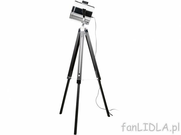 Lampa ze statywem Livarno, cena 399,00 PLN 
- wys.: 98-145 cm
- element oświetleniowy: ...