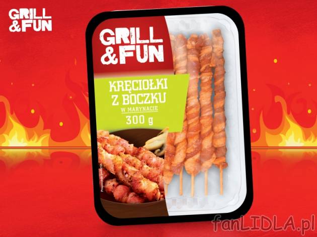 Kręciołki z boczku , cena 5,94 PLN za 300 g, 1kg=19,80 PLN. 
- W aromatycznej ...