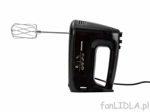 Mikser ręczny 300 W Silverscrest Kitchen Tools, cena 59,90 PLN 
- 5 poziomów ...