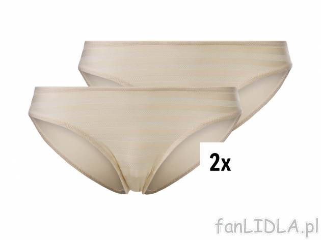 Majtki damskie, 2 pary* Esmara Lingerie, cena 9,99 PLN 
- z poliamidu z dodatkiem ...