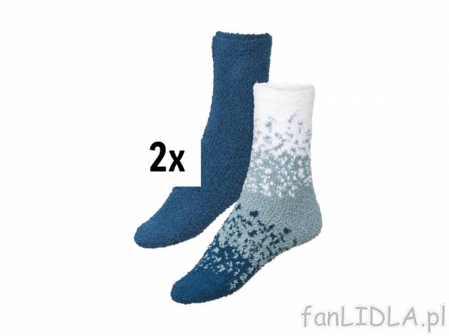 Skarpetki damskie z szenili, 2 pary* Esmara, cena 6,99 PLN 
- rozmiary: 35-42
- ...