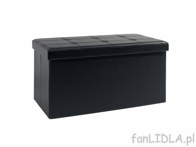 Puf do przechowywania i siedzenia Livarno, cena 99,00 PLN 
- 82 x 40 x 40 cm (szer. ...
