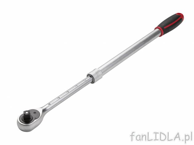 Grzechotka teleskopowa 1/2” Parkside, cena 49,99 PLN 
- antypoślizgowa rękojeść
- ...