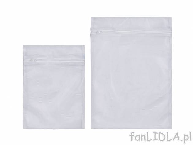 Zestaw 2 woreczków do prania , cena 4,99 PLN 
- 39 x 27 cm i 29 x 20 cm
- do ...