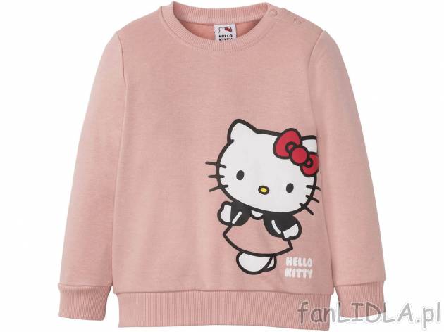 Bluza dziewczęca Hello Kitty, cena 19,99 PLN 
- rozmiary: 86-116
- wysokia zawartość ...