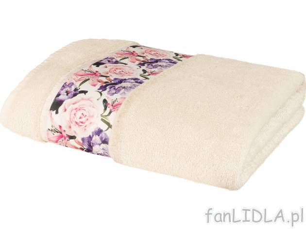 Ręcznik frotté 50 x 100 cm Miomare, cena 19,99 PLN 
- 50% bawełny, 50% wiskozy ...