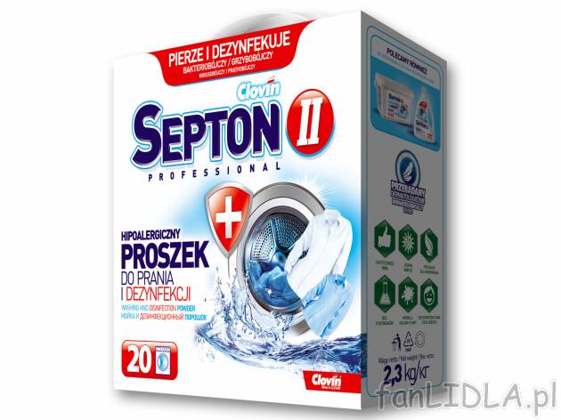 SEPTON II Hipoalergiczny proszek do prania i dezynfekcji , cena 23,99 PLN