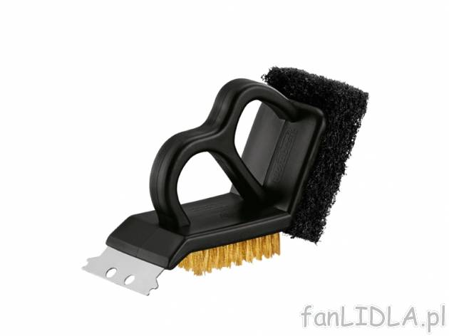 Szczotka do grilla 3 w 1 Florabest, cena 9,99 PLN za 1 opak. 
- skrobak ze stali ...