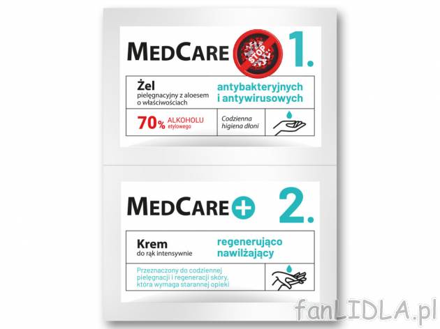 Med.Care Żel antybakteryjny w saszetkach , cena 0,89 PLN