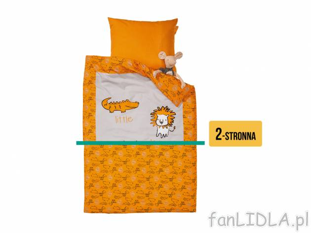Dwustronna pościel dziecięca z bawełny renforcé , cena 29,99 PLN 
- 100% BAWEŁNA
- ...