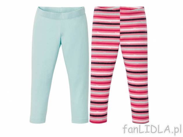 Legginsy funkcyjne dziewczęce, 2 pary* Crivit, cena 12,99 PLN 
*Artykuł dostępny ...