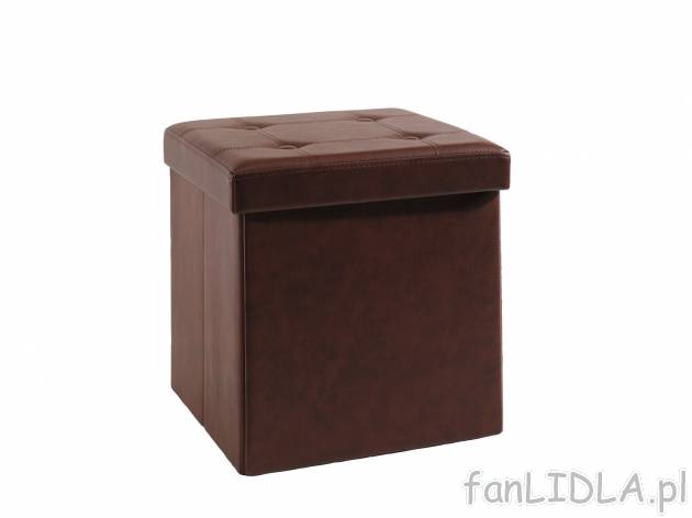 Puf z funkcją przechowywania Livarno, cena 49,99 PLN 
- 40 x 40 x 40 cm (szer. ...