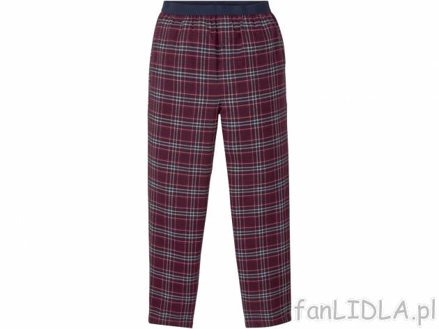 Spodnie do spania męskie Livergy, cena 24,99 PLN 
- rozmiary: M-XL
- 100% bawełny
Dostępne ...