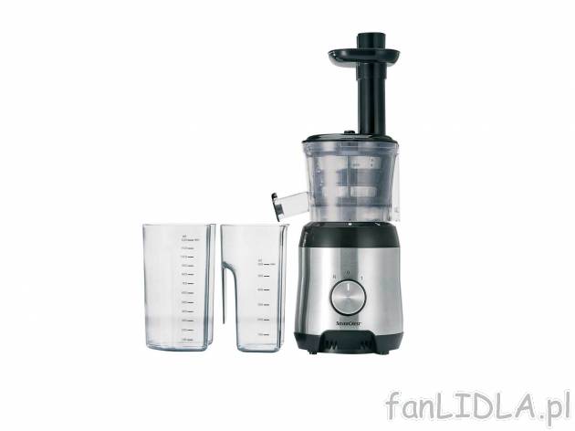 Wyciskarka wolnoobrotowa 300 W Silverscrest Kitchen Tools, cena 249,00 PLN 
- w ...