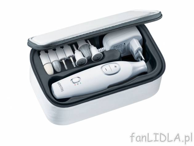 Zestaw do manicure i pedicure Sanitas, cena 79,90 PLN 
- przełącznik biegu w ...