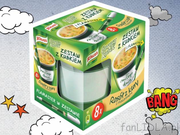Knorr Gorący Kubek , cena 7,99 PLN za 8x12 g, 100g=8,32 PLN.
