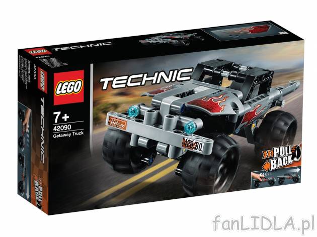 Klocki LEGO 42090 Lego, cena 74,90 PLN  
-  Monster truck złoczyńc&oacute;w
Opis