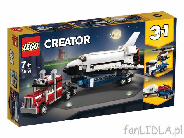 Klocki LEGO 31091 Lego, cena 89,90 PLN  
-  Transporter promu
Opis